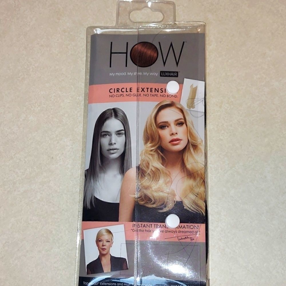 HOW Circle Hair Extension Black 10" NWT